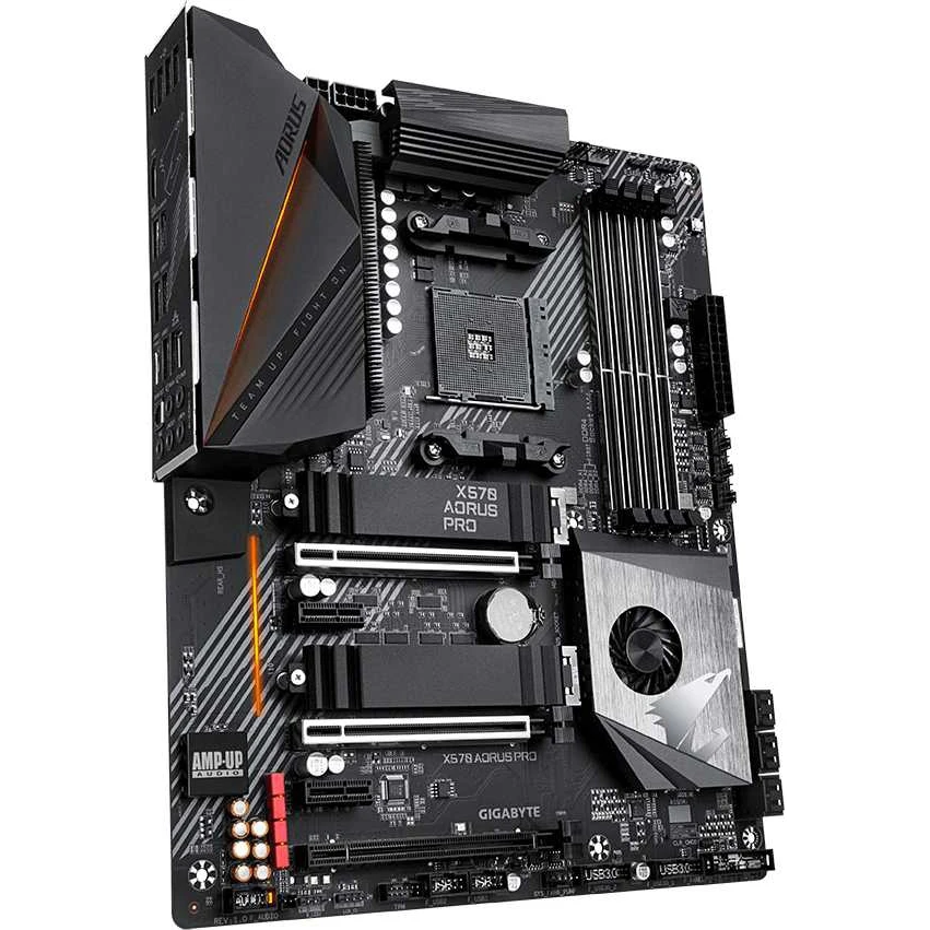 Материнская плата Gigabyte X570 AORUS PRO Soc-AM4 AMD X570 4xDDR4 ATX AC`97 8ch(7.1) GbLAN RAID+HDMI