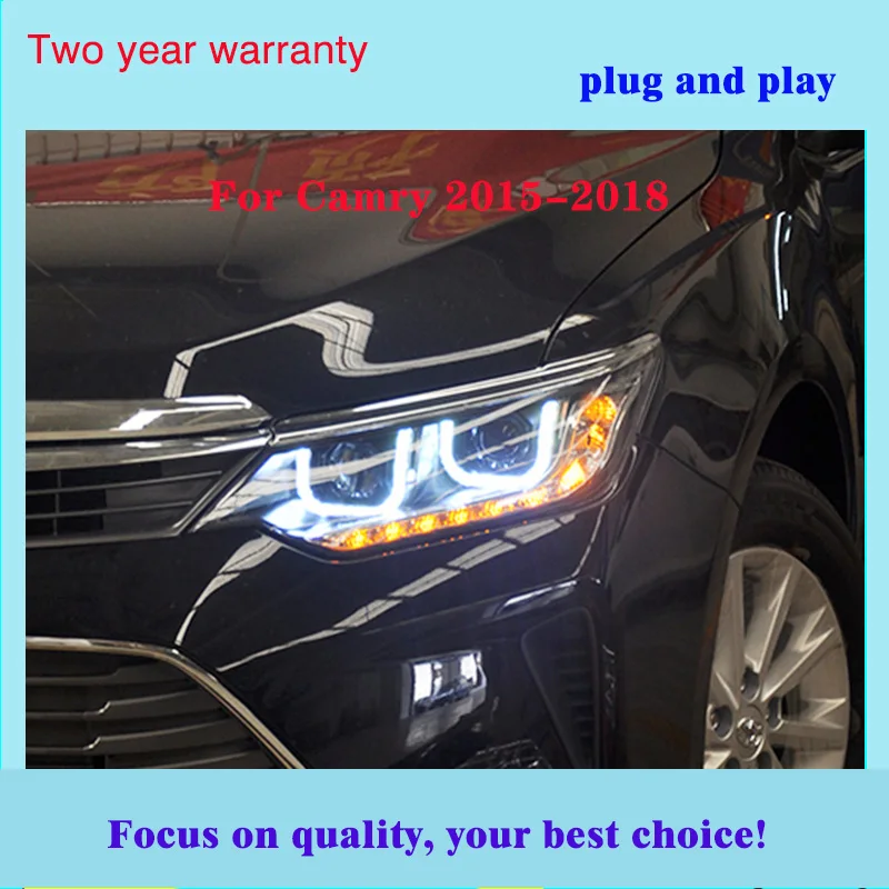 Автомобильный Стайлинг для- Camry фары светодиодная фара дальнего света Camry светодиодный DRL h7/d2h hid фары аксессуары
