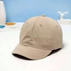 Short Brim Solid Color Dad Hat Adjustable Fashion New Unisex Hip Hop Spring Summer Soft Snapback Custom Logo Baseball Cap 4