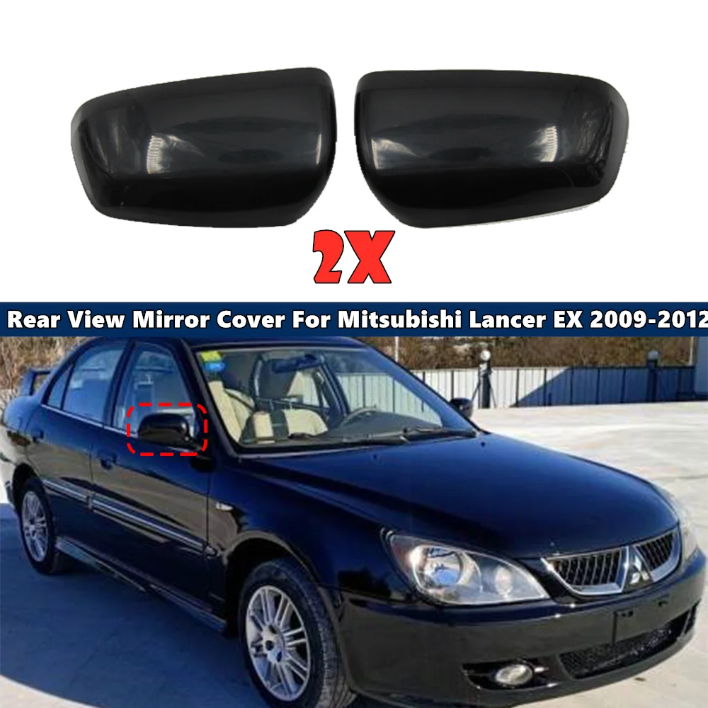 

Pair Car Rear View Mirror Cover For Mitsubishi Lancer EX 2009 2010 2011 2012 Car Accessories