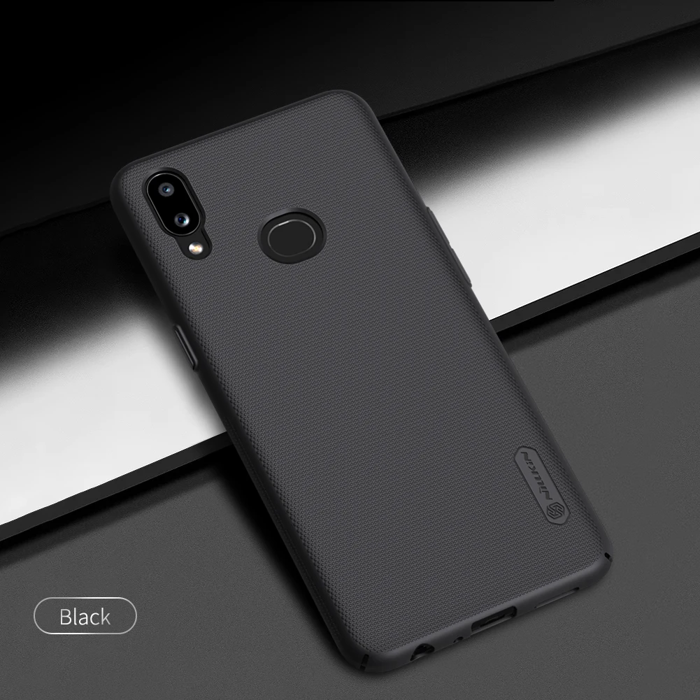 Чехол для samsung Galaxy A10 S A10S чехол Nillkin матовый защитный ПК Жесткий Чехол для samsung Galaxy A10S чехол - Цвет: Черный