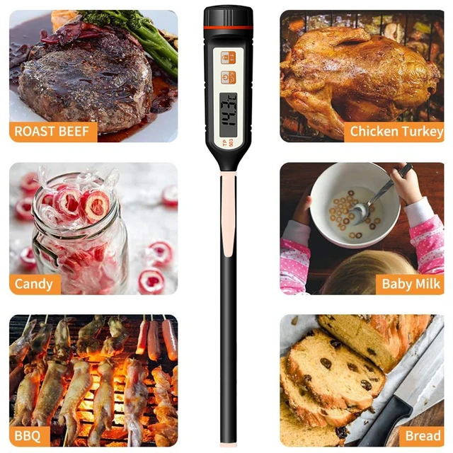 Moseko Gyorsan Olvassa El A Digitális Hús Hőszigetelő Vízálló Hüvelyt Az Étel Főzéséhez Konyhai Grillezés Bbq Sütő Tej Cukorkás Olaj - Image 6