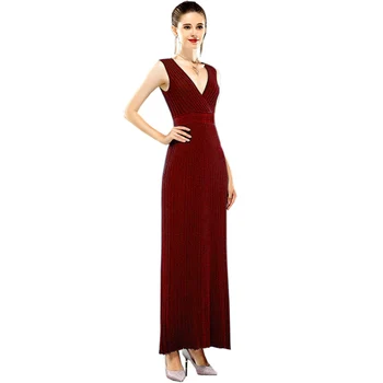 

Summer Super Long style Dress Stretch Sexy Bright silk over the knee Long Dress Brand design Elegant knitted Vest Dress Women