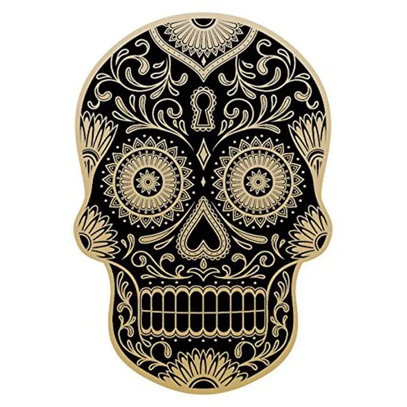 

RuleMyLife 10.2CM*15.6CM DAY OF THE DEAD Decal Rockabilly Rock Vintage Sugar Skull Car Window Lnterest Reflective Sticker C1