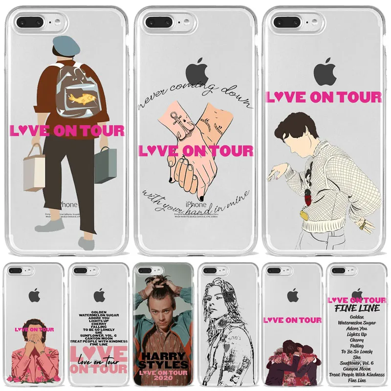 Harry Styles Любовь на тур тонкая грань чехол для iPhone 6 7 8 плюс 20 11 12Mini pro X XR Max Suave