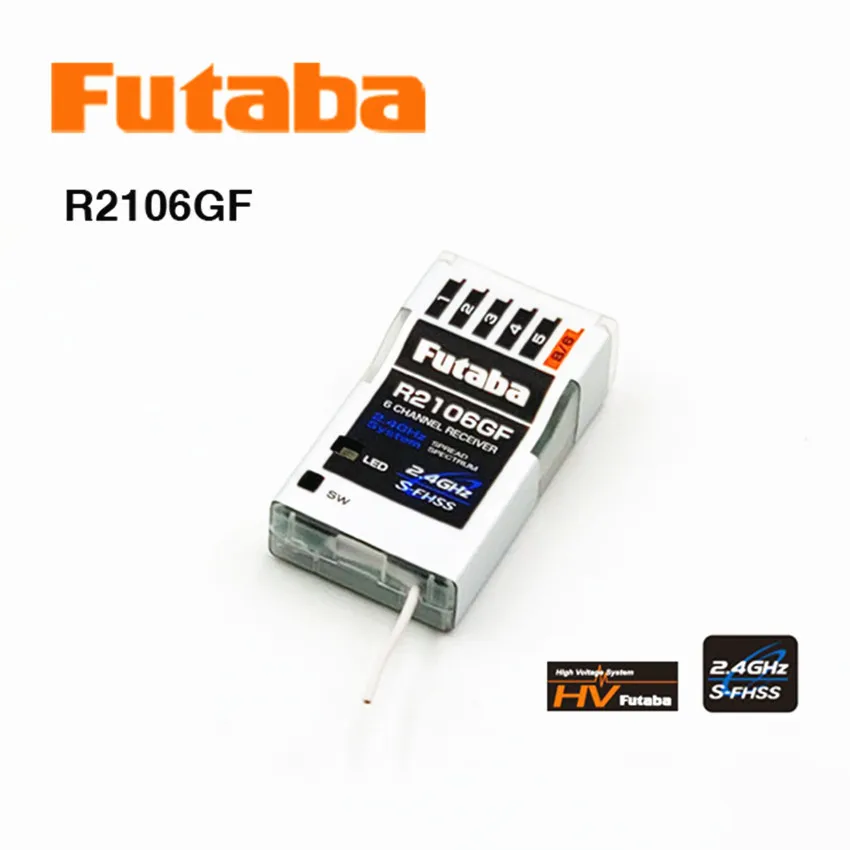 Оригинальный 6 канальный фотоприемник Futaba 2 4G R2106GF для радиоуправляемого аэромода