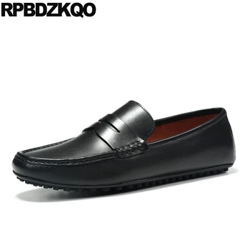 

genuine leather men shoes italian luxury designer Italy casual 2019 high quality deluxe flats slip on brand moccasins loafers