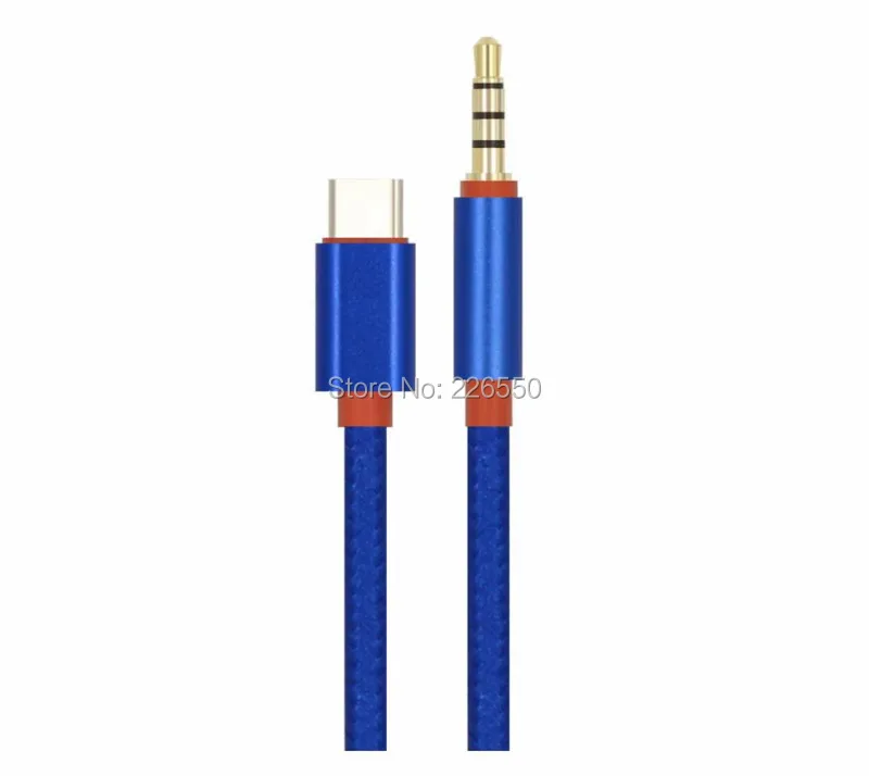 USB Type C to 3 5mm Car AUX Cable USB C Type C to Headphone Speaker Audio Cable Adapter For samsung S8 lg g5