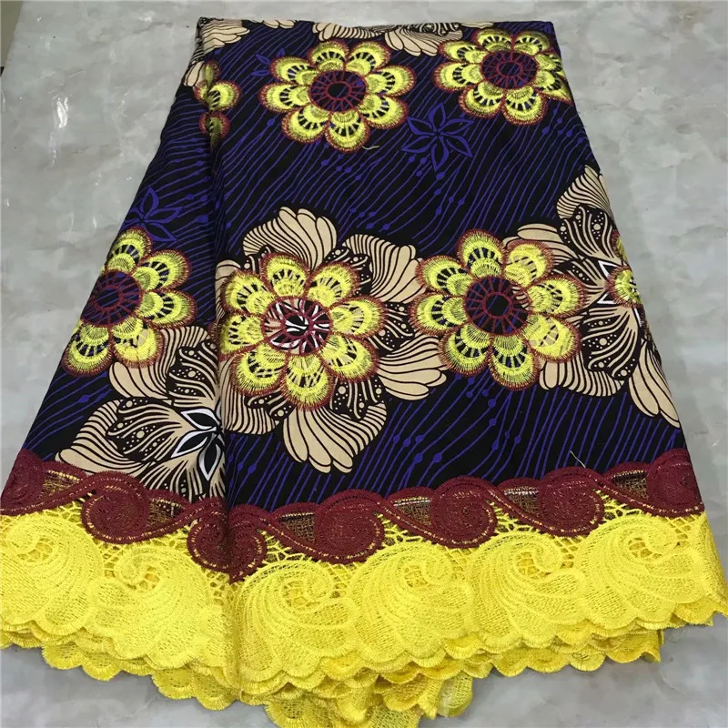 Высококачественная кружевная ткань воск шнур кружевная ткань Африканская кружевная ткань воск шнур кружева для женщин Свадебное платье WD101725