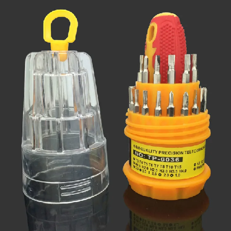 

Laptop Computer Household Maintenance Tools 32 One Multi-functional Barrel Screw Driver Screw Bits Set