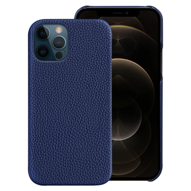 LANGSIDI Cowhide Genuine Leather Phone case for iphone 13 Pro Max 12 13 mini 12 pro max 11 X XS MAX 8 7plus SE Luxury back cover Blue