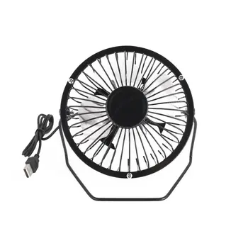 

4 Inch Portable Size USB Rechargeable Table Desktop Personal Fan Super Quiet Iron Office Home Cooling Fans