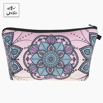 

Who Cares Fashion printing mandala flower Makeup Bags Cosmetic Organizer Bag Pouchs For Travel Ladies Pouch Women Cosmetic Bag