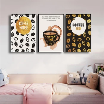 

Laeacco Nordic Posters And Prints Coffee Room Decoration Canvas Painting Wall Art Pictures For Living Room Kitchen Decor