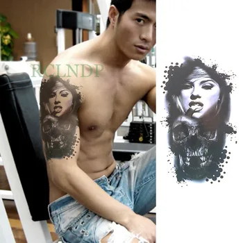 

Waterproof Temporary Tattoo Stickers robot arm Rose Fake Tatto Cool Flash Tatoo Body art Back Leg Arm belly for Women Men girl