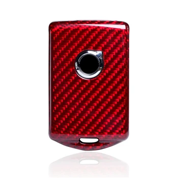 

Carbon Fiber Car Key Case Keychain for 18 Volvo XC90 XC60 S90 V90 key case Car accessories Advanced Giossy Finish Twill Fashion