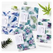 3 шт/лот зеленая планировочная цветная бумага полупрозрачный конверт для планировщика Органайзер свадебное письмо-приглашение