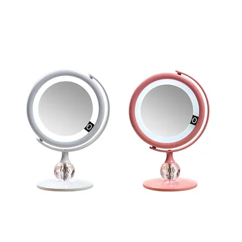 

LED mirror fill light desktop vanity mirror touch screen vanity mirror with 3 luminosity 180 degree adjustable vanity mirror