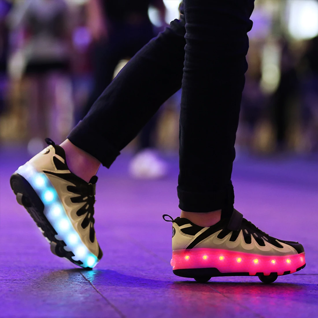 Детская обувь для катания на коньках; детские кроссовки для катания на коньках; Patins patines de 4 ruedas; обувь для мальчиков и девочек; Patins Heelys светодиодный мигающий свет; Zapatillas