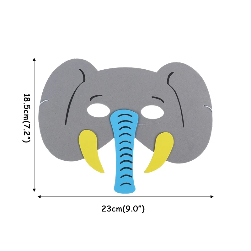 7 шт. маска животного джунглей Хэллоуин Дети Декор для вечеринки в честь Дня Рождения сафари зоо животных DIY Маски подарок для детей 1 день рождения, детский душ