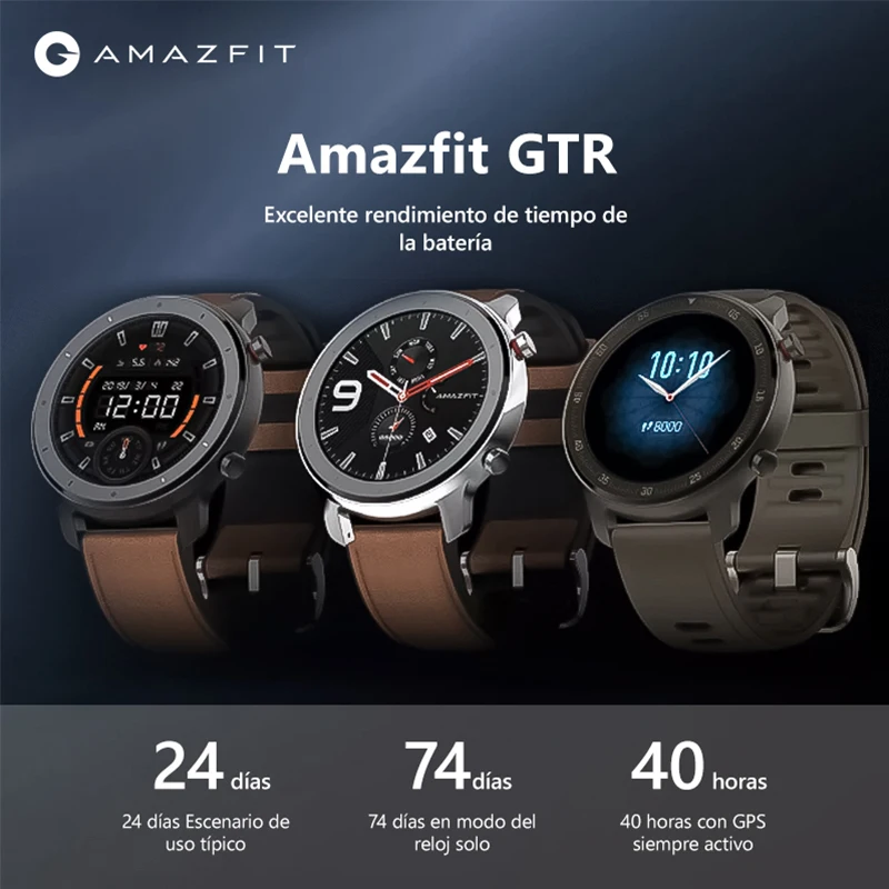 Дешево В качестве сырьевого материала Huami Amazfit GTR 47 мм смарт Watch1.39 дюймов с 24 дней Срок службы батареи 5ATM Водонепроницаемый font b gps b font и ГЛОНАСС 12 спортивных ...