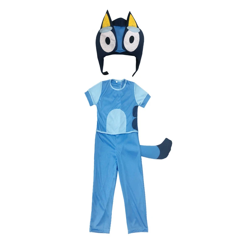 Children Animated Role Playing Costume Boys Blue Jumpsuit with Mask for Kids Cartoon Anime Halloween Cosplay Party Dress Up Suit Children Animated Role Playing Costume Boys Blue Jumpsuit with Mask for Kids Cartoon Anime Halloween Cosplay Party Dress Up Suit