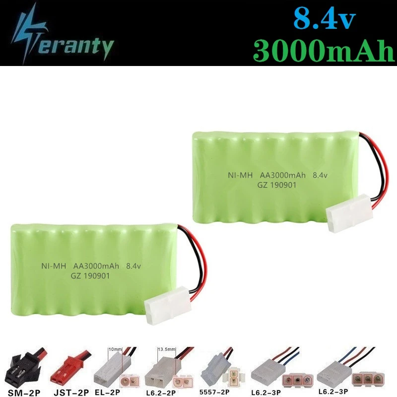 3000mah 8.4v Rechargeable Battery For Rc toys Cars Tank rc Robots Gun