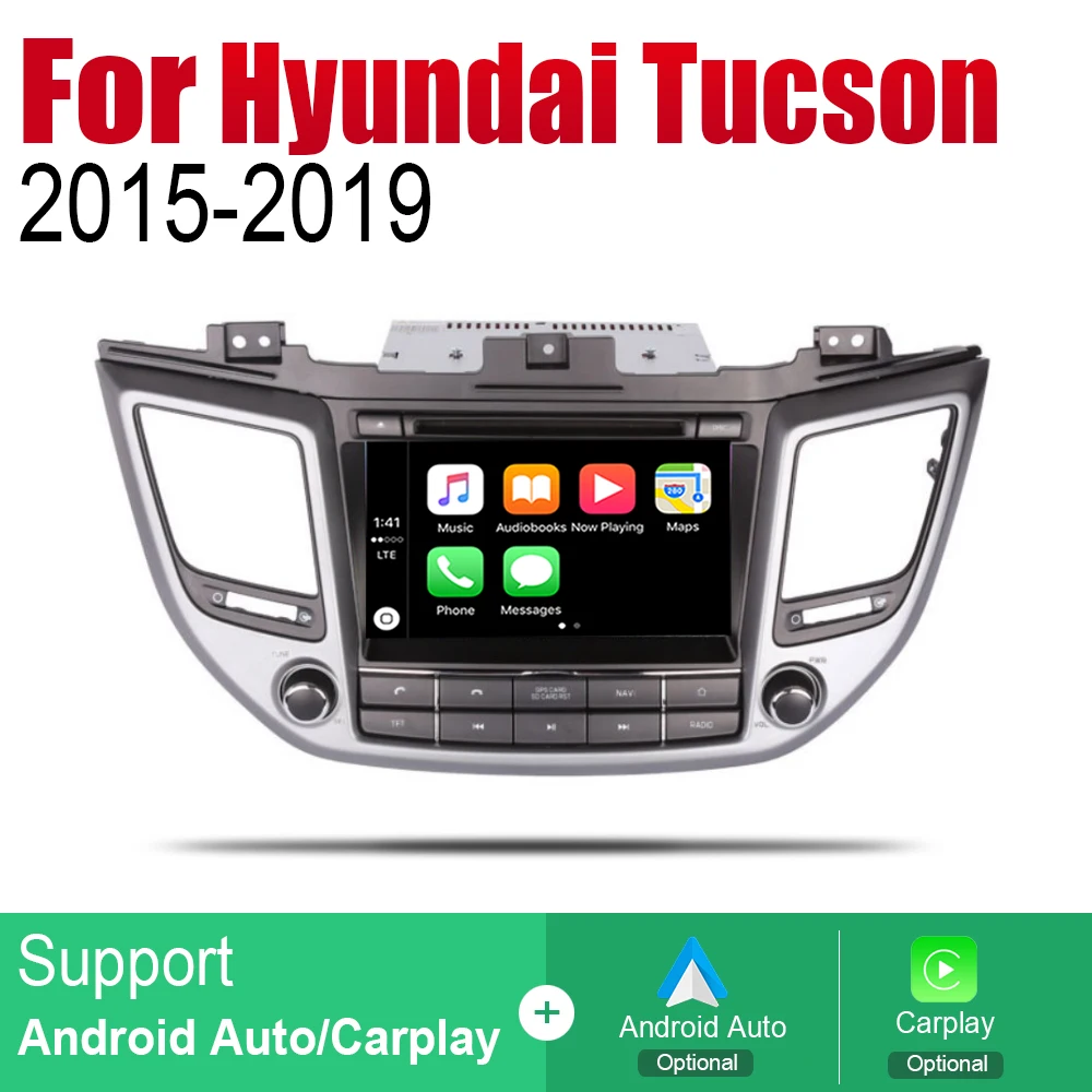 Автомагнитола ZaiXi Android 2 Din DVD для Hyundai Tucson TL 2015 ~ 2019 автомобильный мультимедийный