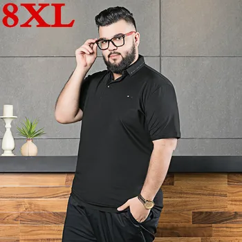 

new plus size 8XL 7XL 6XL 5XL New fashion polo shirts men brand clothing short sleeve Polo male casual Polo shirts