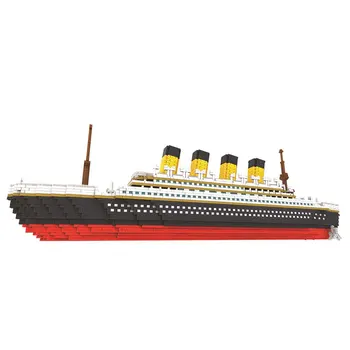 

3800+Pcs Cruise Ship Model Titanic Ship Building Blocks Small Particle Building Kit For Children Educational Toys Birthday Gift