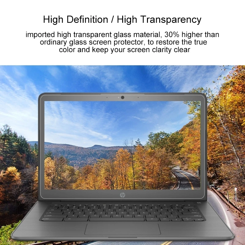 14 inch Laptop Screen HD Tempered Glass Protective Film for HP Chromebook 14 G5 Laptop Screen Protector Screen Guard Glass Film