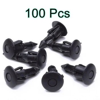 

New Arrival High Quality 100pcs Car Rivet Bumper Fender Plastic Trim Fastener Retainer Fixing Push Clips