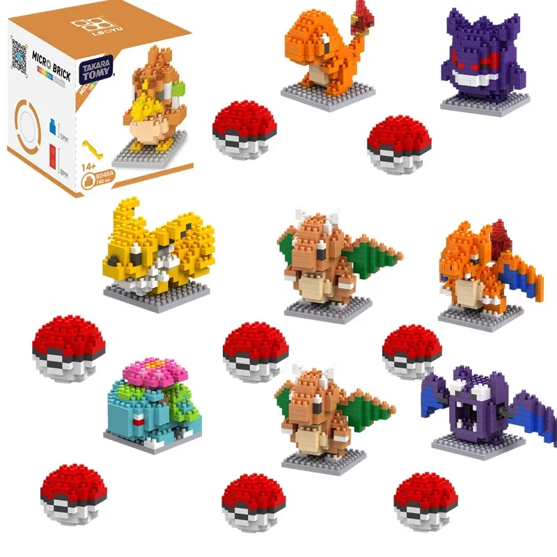 

Pokemon blocks pokemon children Pikachu diamond particle blocks puzzle toy