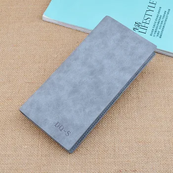 

Business Thin Long man Wallets Bag PU Leather Credit Holder Wallets Bag man Luxury Soft Wallets men