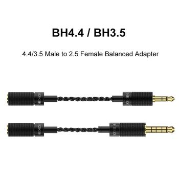 

hidizs 4.4/3.5 Male to 2.5 Female Balanced Adapter for of 4.4/3.5mm interface Audio output and 2.5mm interface IEM