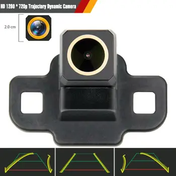 

HD 1280x720p Golden Camera 3rd Night Vision Rear View Backup Camera Trajectory Dynamic Parking Line for Toyota RAV4 2019 2020