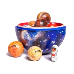 Système solaire en bois, jouets Montessori, univers, huit planètes, jeu d'apprentissage, cours spatial éducatif, jouets de famille pour enfants 