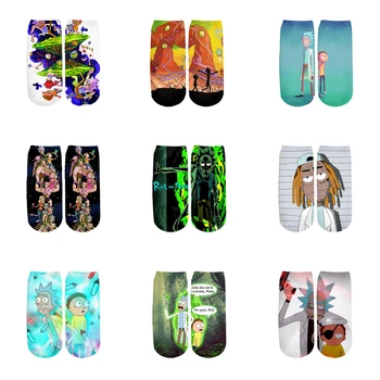 

Rick and Morty 3D Printed Cartoon cute short ankle socks for Men Women harajuku novel socks summer/autumn/spring RS-007