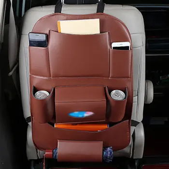 

Multi-Pocket Multifunction Vehicle Storage Bag Car Seat Back Organizer Storage Container Hanging Box High Quality