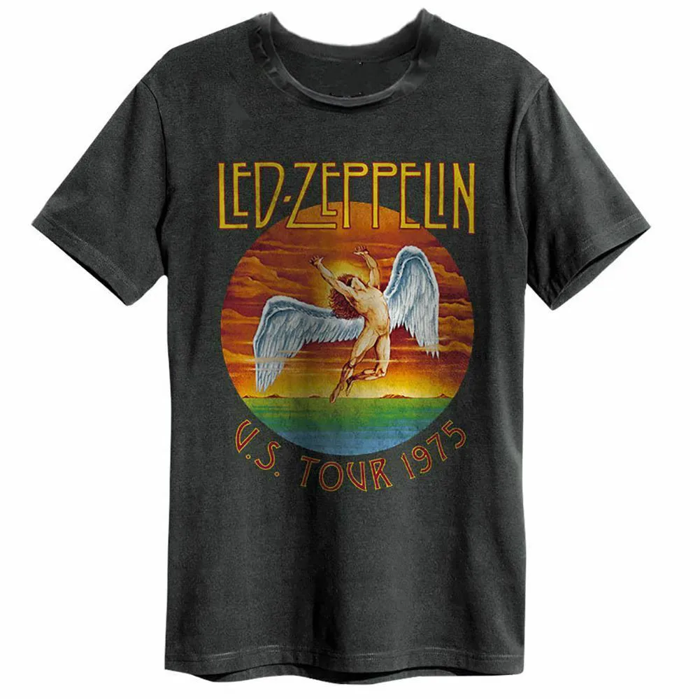 Led Zeppelin US Тур 75 усиленная футболка унисекс |