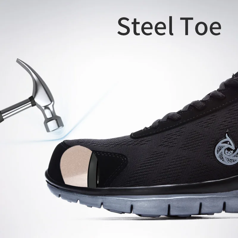 Мужская Рабочая защитная обувь для защиты от несчастных случаев и огня легкая дышащая защитная обувь