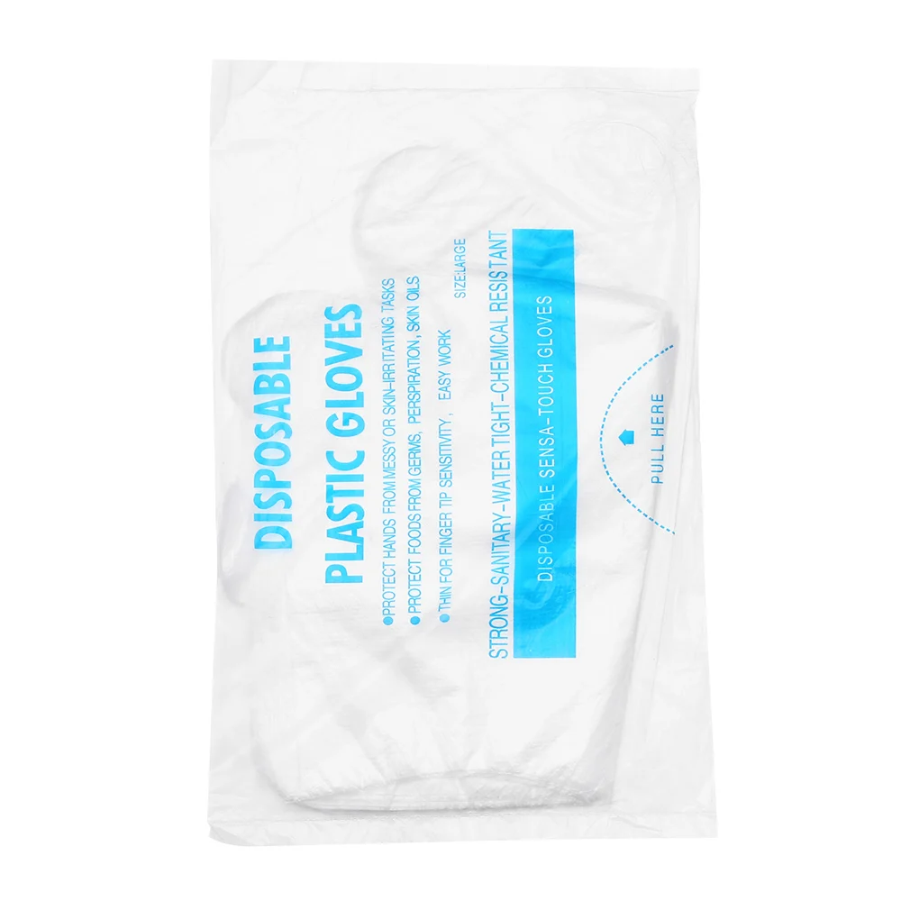 Gants jetables transparents HDPE 100 pièces - Lot de 50/100