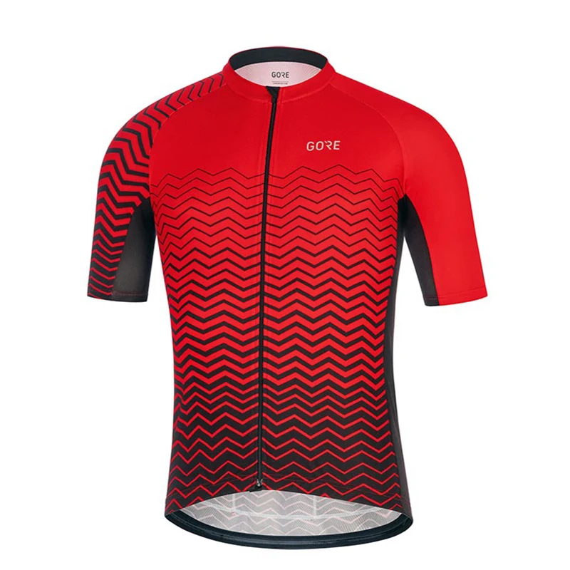 2019 мужская красная велосипедная одежда с коротким рукавом гоночная Джерси