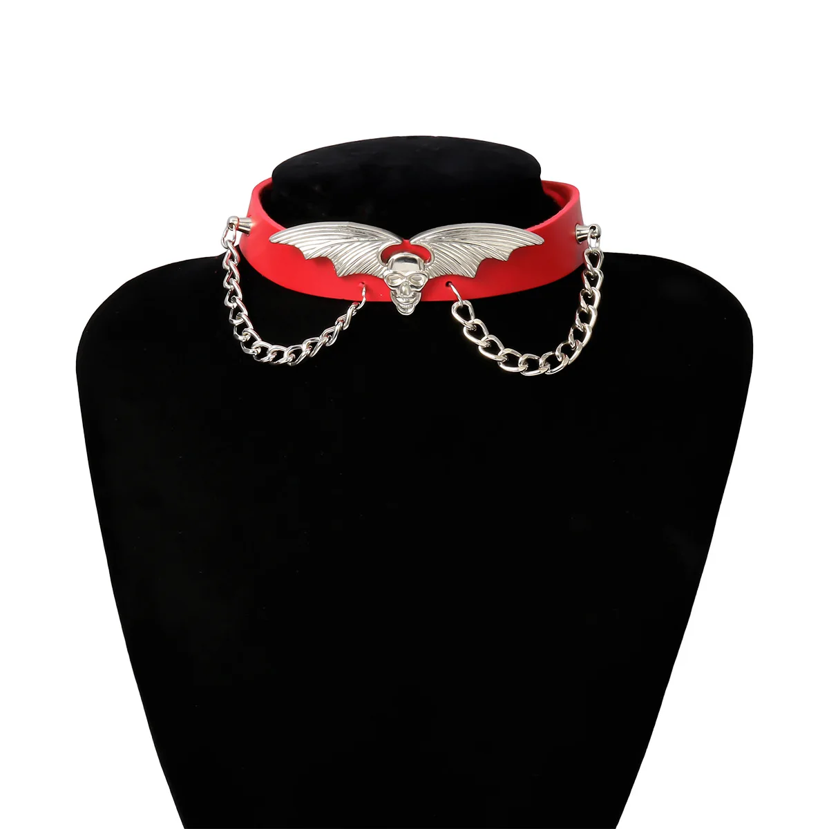KingDeng Ретро Хэллоуин Bat Choker Ожерелье Персонализированные Панк-Цепочки Ювелирные Изделия Женщины Партия Готический Персонализированные Хип-Хоп Кисточкой - Окраска металла: 3
