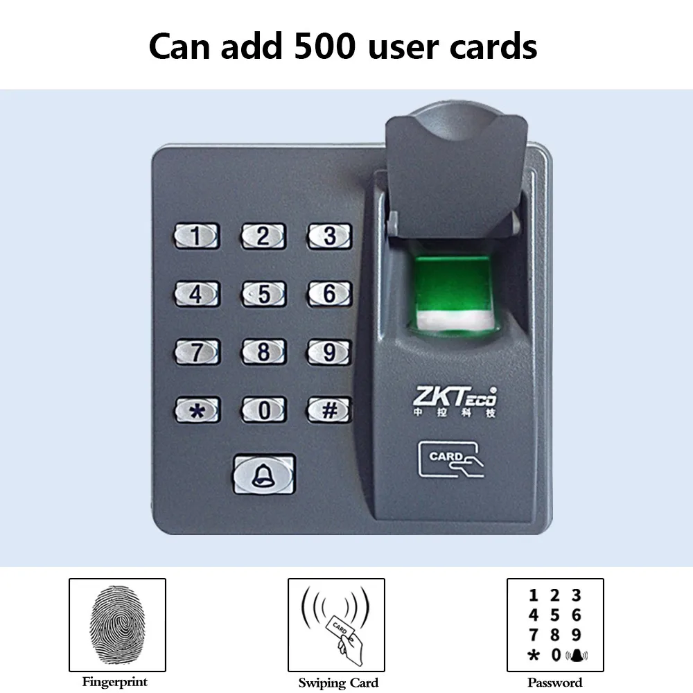 Home & Garden Password Door Access Control Keypad ZKTeco Biometric