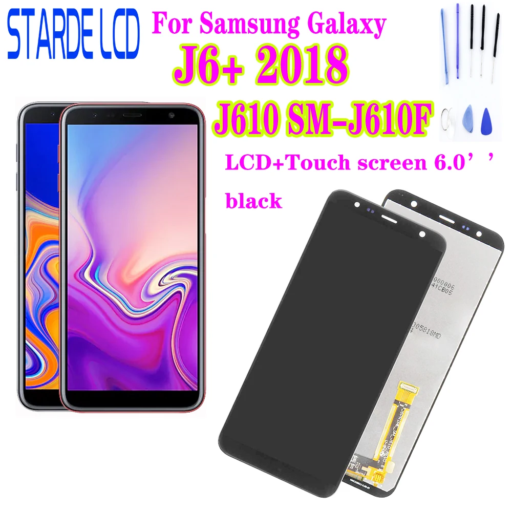 ЖК дисплей 6 0 ''J610 для Samsung Galaxy J6 + 2018 J610 SM J610F J610FN сменный сенсорный экран plus