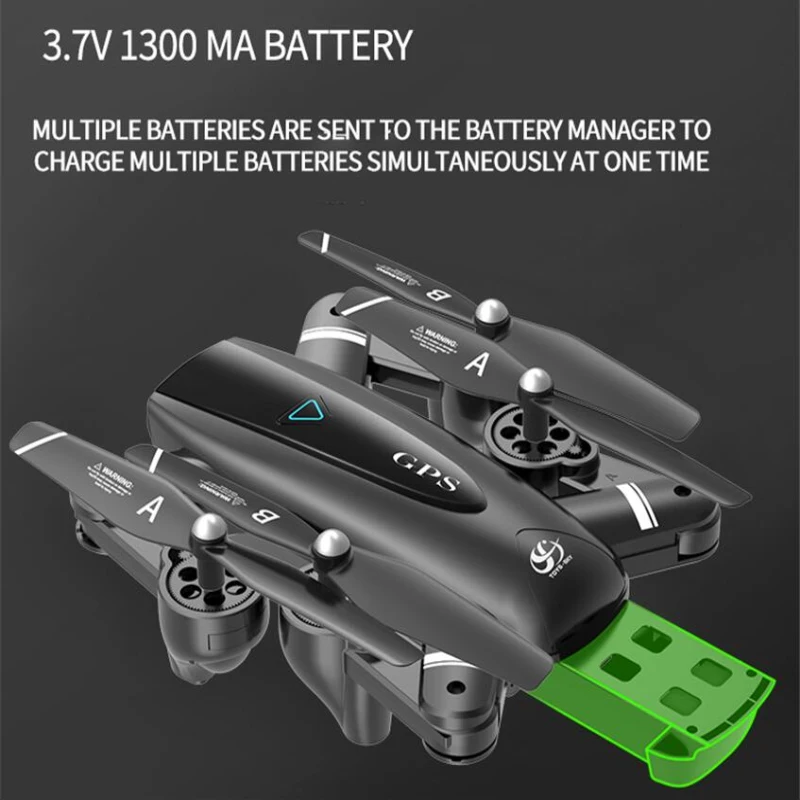 Складной Wi-Fi FPV Дрон с gps 20 минут 1080P настраиваемая камера Интеллектуальный gps слежение за мной летная дорожка Беспроводное управление RC oter