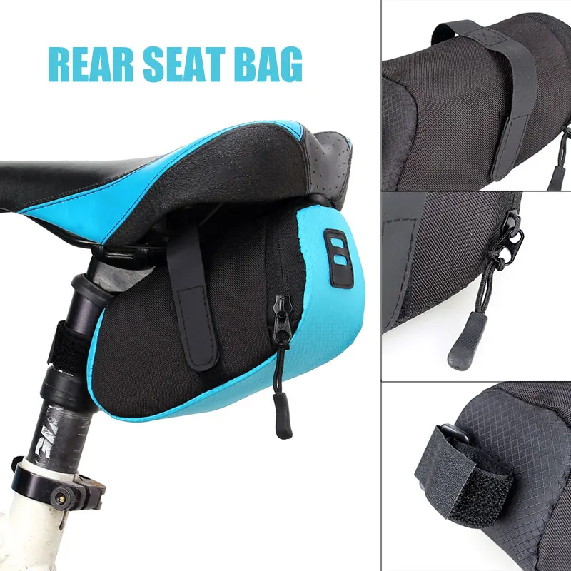 

Rear Seat Bag Cycling Equipment Waterproof Tail Pouch Bicycle Accessories Cycling Storage Bag Bicycle Tail Bag Durable
