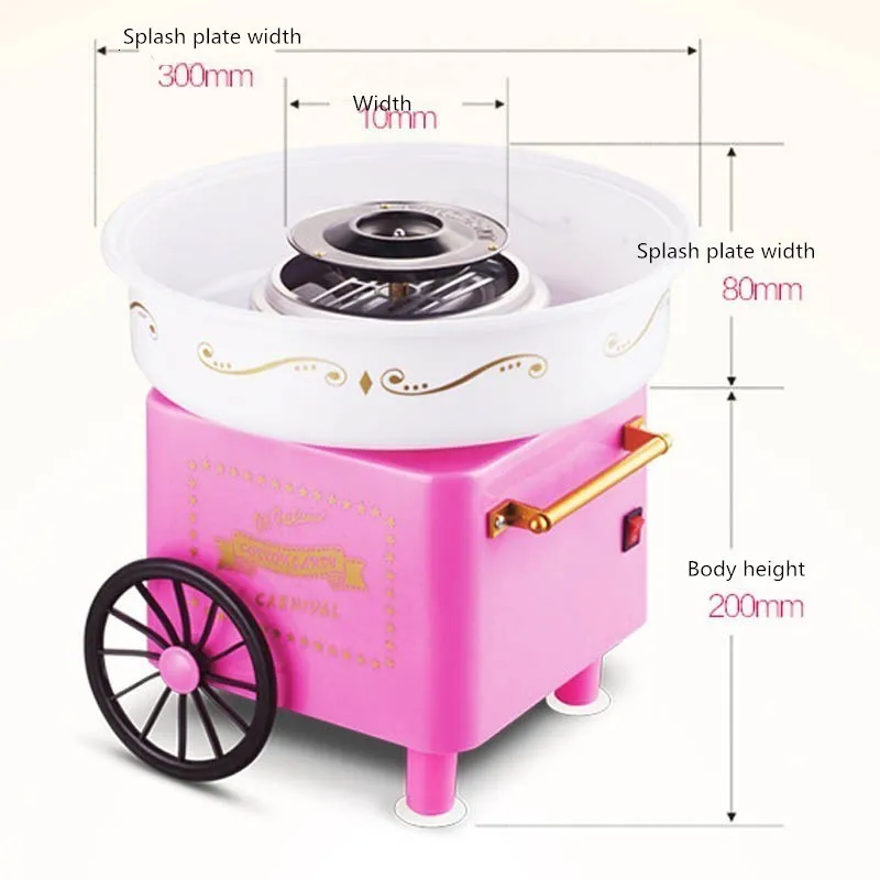 Хлопковая машина для изготовления конфет, электрическая мини-бытовая машина для сахара, для хлопковых конфет, сладкая нить, Кухонный
