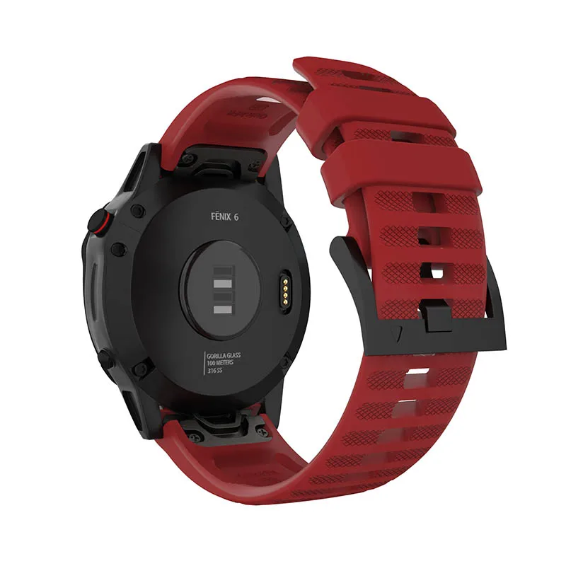 Силиконовый ремешок для часов Garmin Fenix 5/5 plus 6 pro ремешок для часов Garmin Forerunner 935 945 Смарт-часы быстросъемный браслет